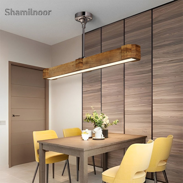 لوستر چوبی مدرن